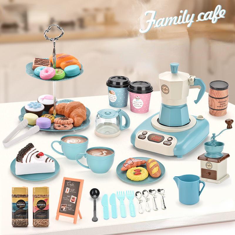 Cafetera para Cocina Infantil - Juguete de madera - 5 piezas - Shopmami