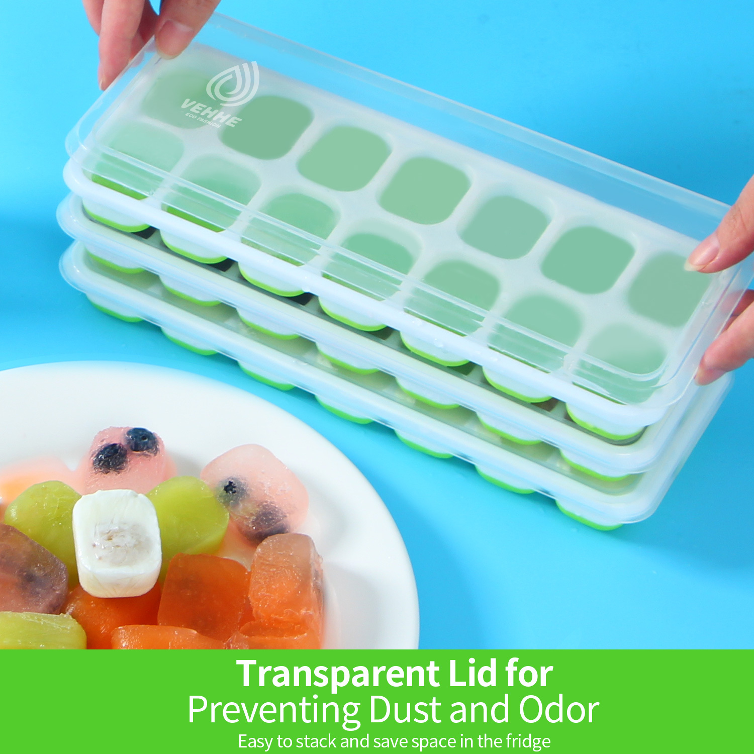 8 cube Silicone Mini Ice Cube Trays With Lid Perfect For - Temu