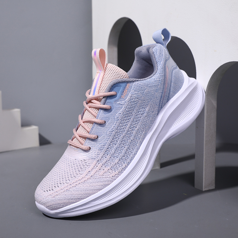 Women Lightweight Breathable Flying Weave Running Shoes - Temu
