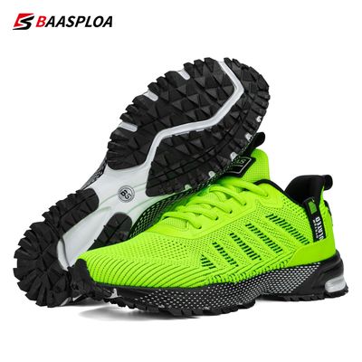 Baasploa Men's Lightweight Comfortable Running Shoes, Non Slip Breathable Knit Sneakers