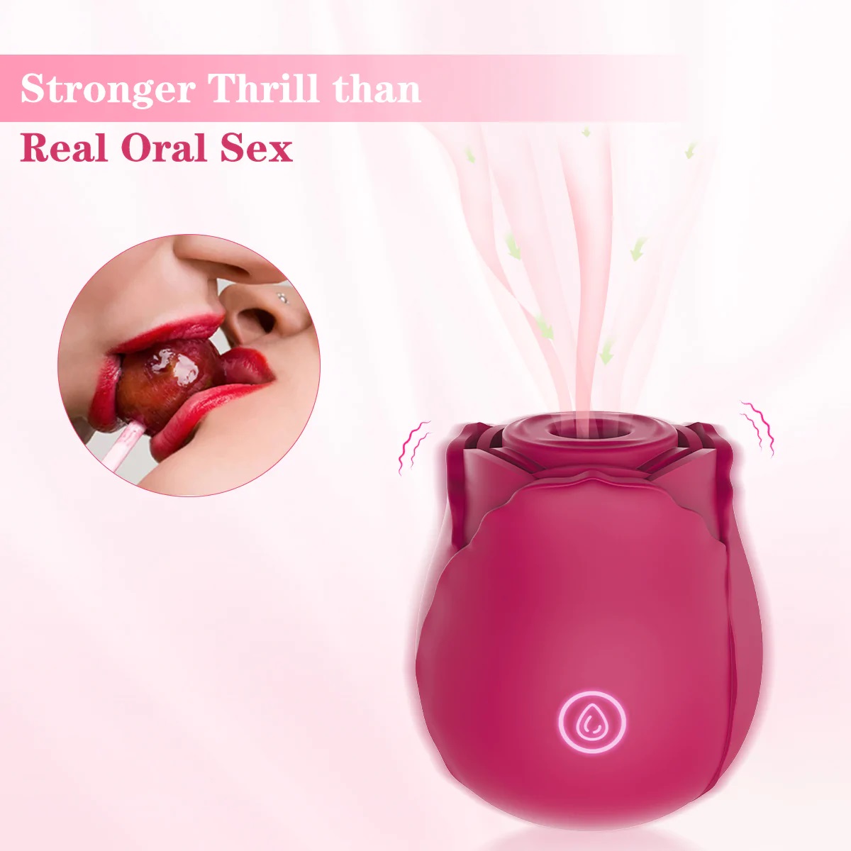 Rose Vibrator, 7 Sucking Modes, Clit Toy, Vagina Massager, Adult Sex Toys