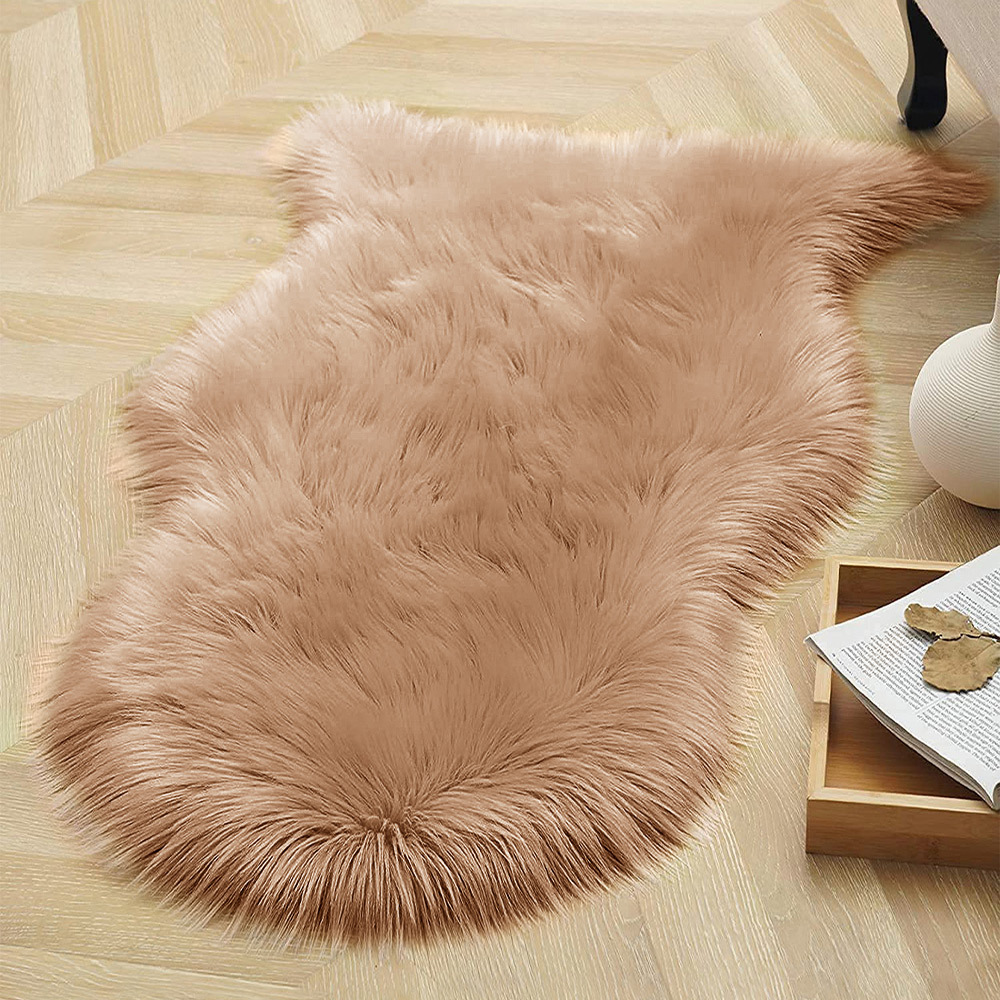 Signature Loom Fluffy Shaggy Area Rug 4x5 – Soft Fuzzy Velvet Rugs