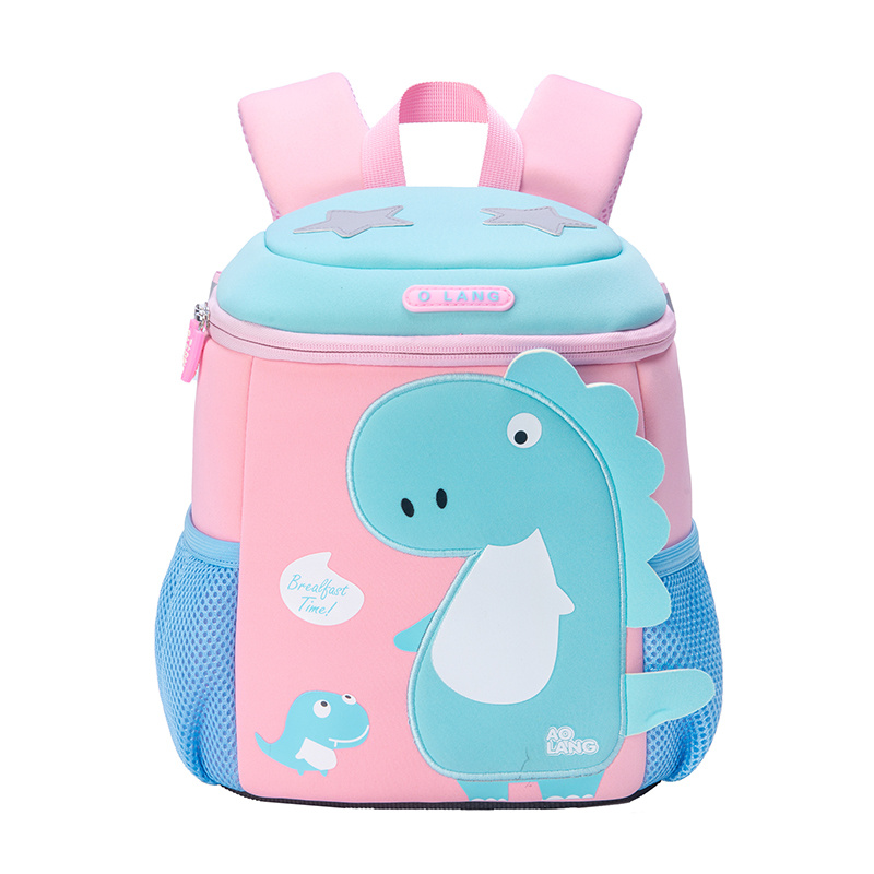Dinosaur School Bag Cartoon Backpack Large Capacity Adjustable