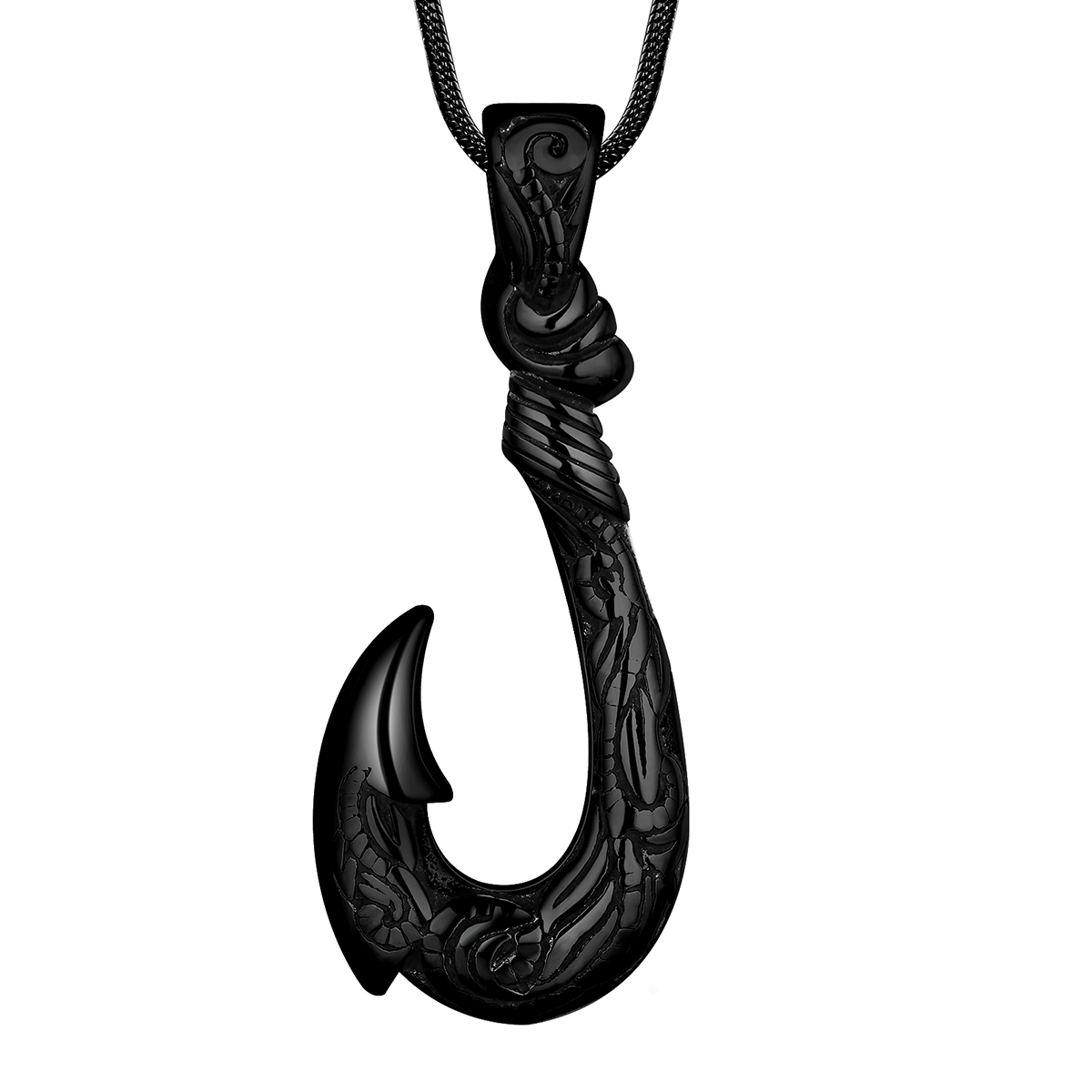 Fish Hook Pendant Necklace - Temu