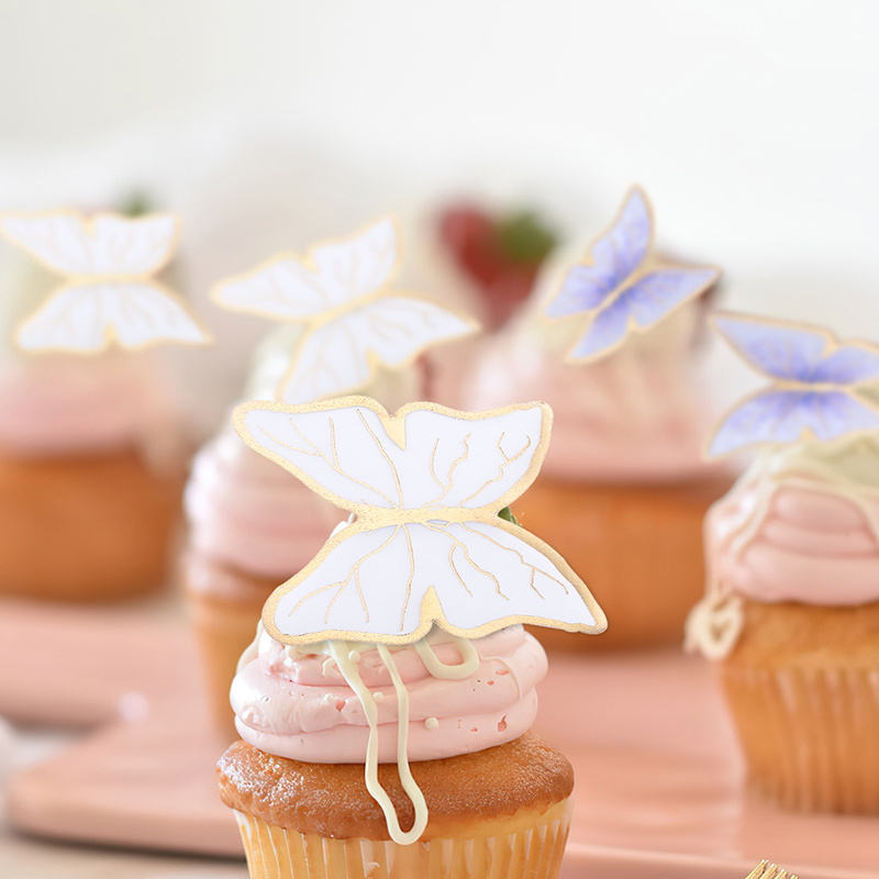 10 Decorazioni Torte Farfalle Dorate Buon Compleanno - Temu Italy