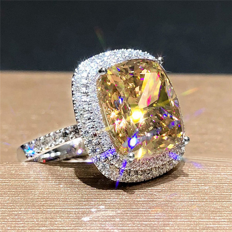Image of Elegant 4-prong Setting Pink Cubic Zirconia Ring - Luxurious Halo Design With Sparkling Accents, Perfect For Weddings And Formal Events, Wedding Ring|elegant Ring Design|luxurious Ring, Zirconia Ring