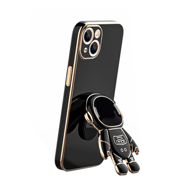 6D Plating Case Cover With Stand Astronaut Case, Black ,Phone Case For ,iPhone14/14Plus/14Pro/14ProMax ,iPhone13/13Mini/13Pro/13ProMax ,iPhone12/12Mini/12Pro/12ProMax, ,iPhone11/11Pro/11Pro Max ,iPhoneX/XS/XSMax ,iPhone8/8Plus/7/7Plus