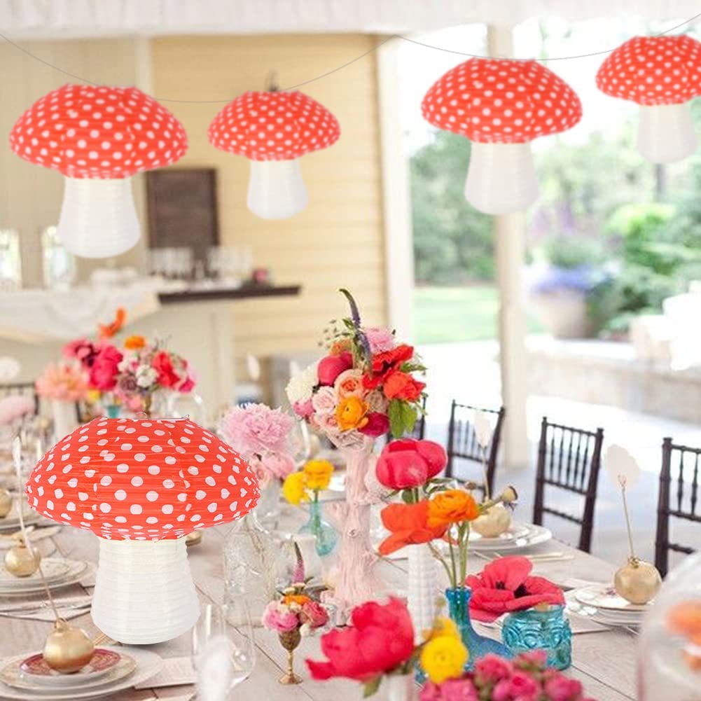 Decor Store Hanging Lantern Mushroom Shaped Collapsible Paper Bridal Shower  Lantern Decorations Party Decor 