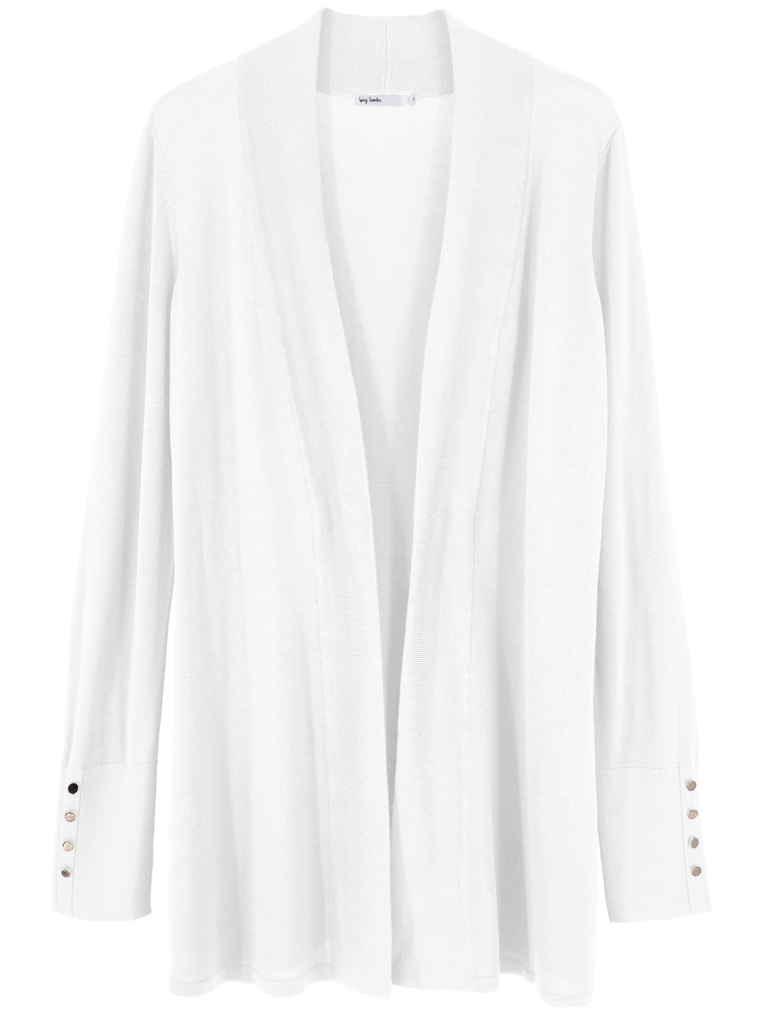 Women's Casual Open Front Cardigan Long Sleeve Button Solid Temu