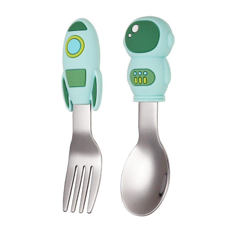 Premium Stainless Steel Toddler Utensils - Kids Spoons & Forks Set For Safe  Self Feeding - Temu