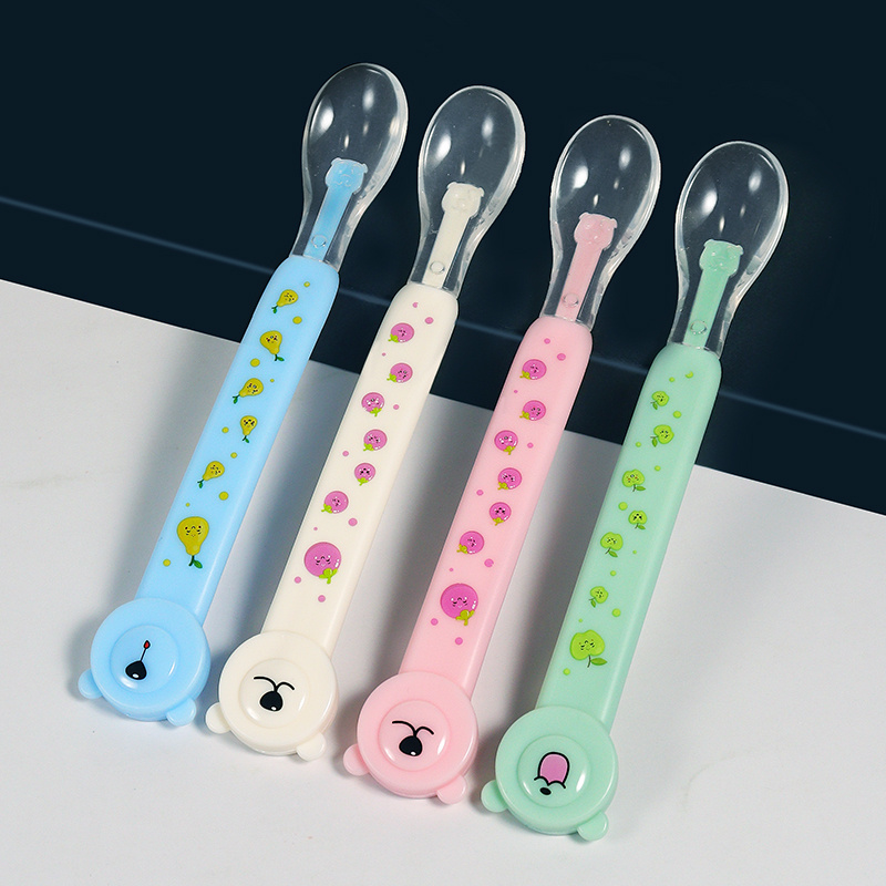 Baby Silicone Spoon Newborn Baby Feeding Spoon Children's - Temu