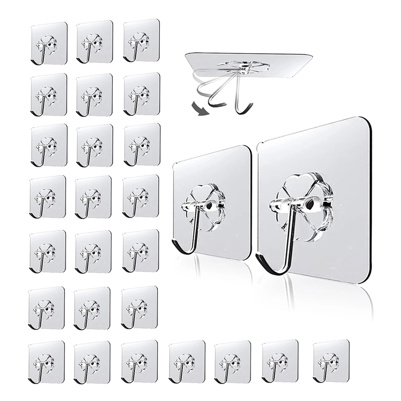 2/4/6/8pcs Hangers For Pictures, Self-Adhesive Picture Hangers, Acrylic  Glass Hangers, Attachment For Hanging, Picture And Mirror Mounts, Aluminum  Dib