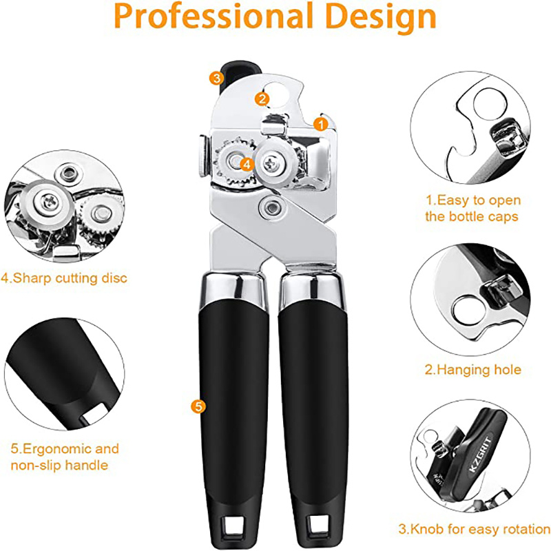  Can Opener,Professional 3-In-1 Multifunctional Manual