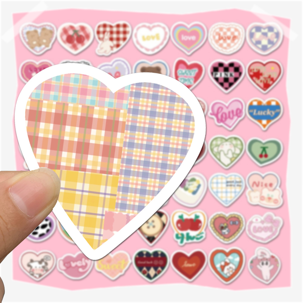 8 Sheets/Pack Beautiful Love Sticker Children Cute Cartoon Heart