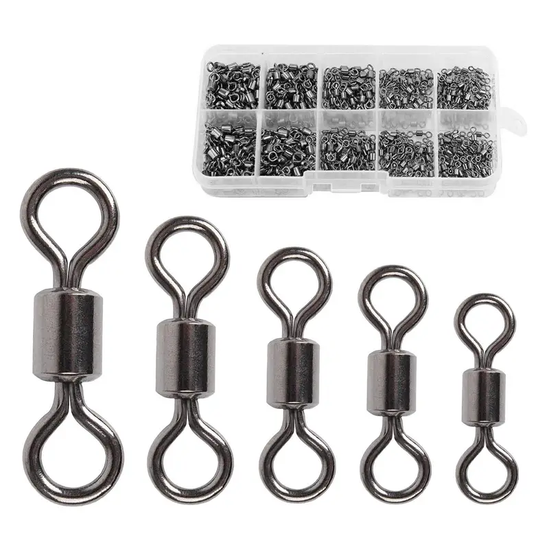 210pcs/box Premium Fishing Barrel Swivels Set - Smooth Rolling Bearings and  Snap Connectors for Saltwater and Freshwater Fishing - Enhance Your Fishin