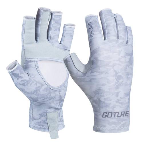 Goture Fingerless Fishing Gloves UPF 50+ Sun Gloves