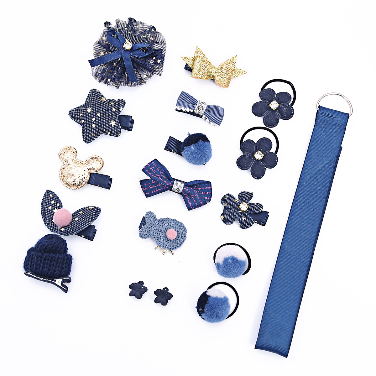 18pcs Cartoon Hair Clips for Kids