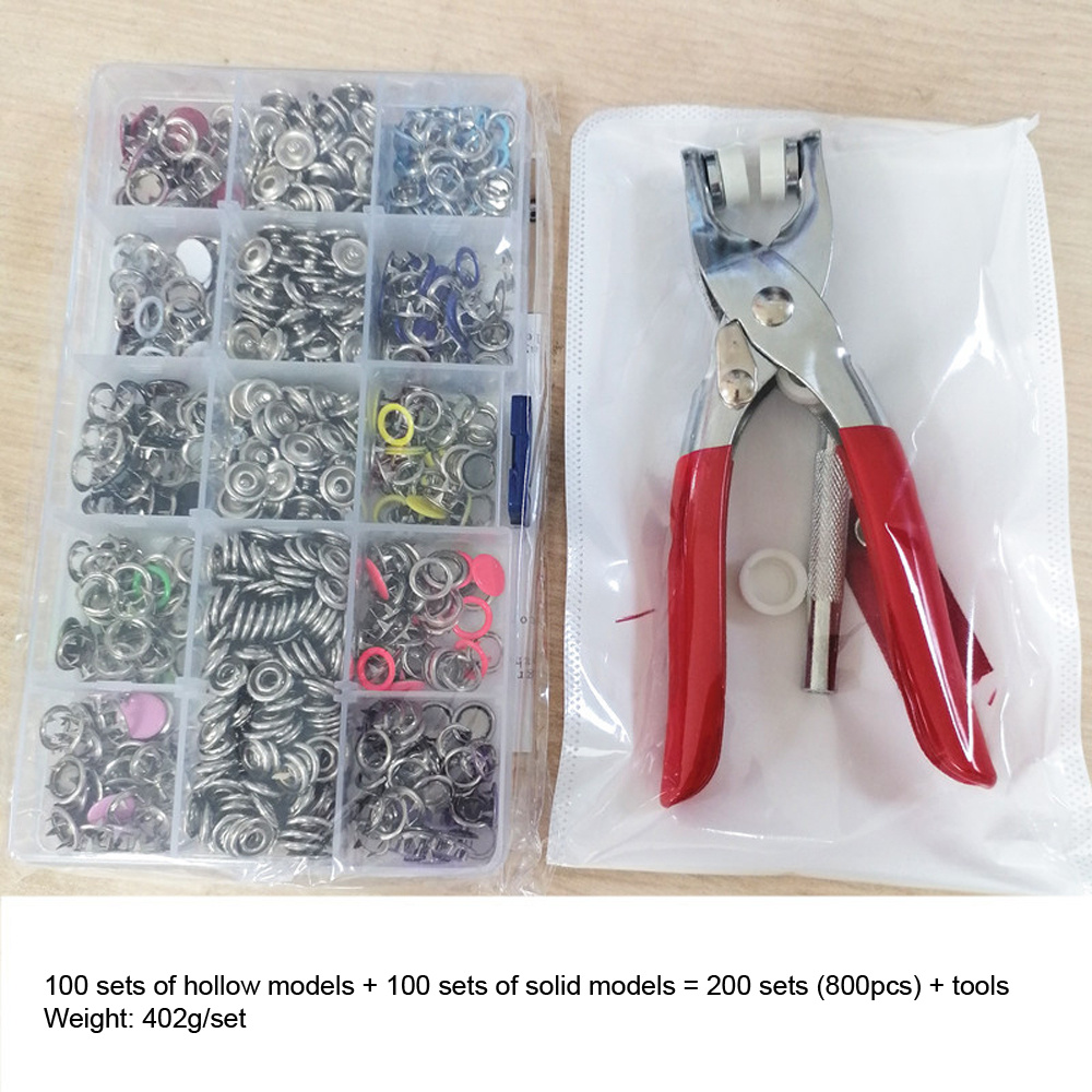 360PCS T5 24-Colors Snap Buttons Plastic Snaps With Snap Pliers For Sewing,  Snap Fasteners Kit For Sewing, Clothing, Crafting