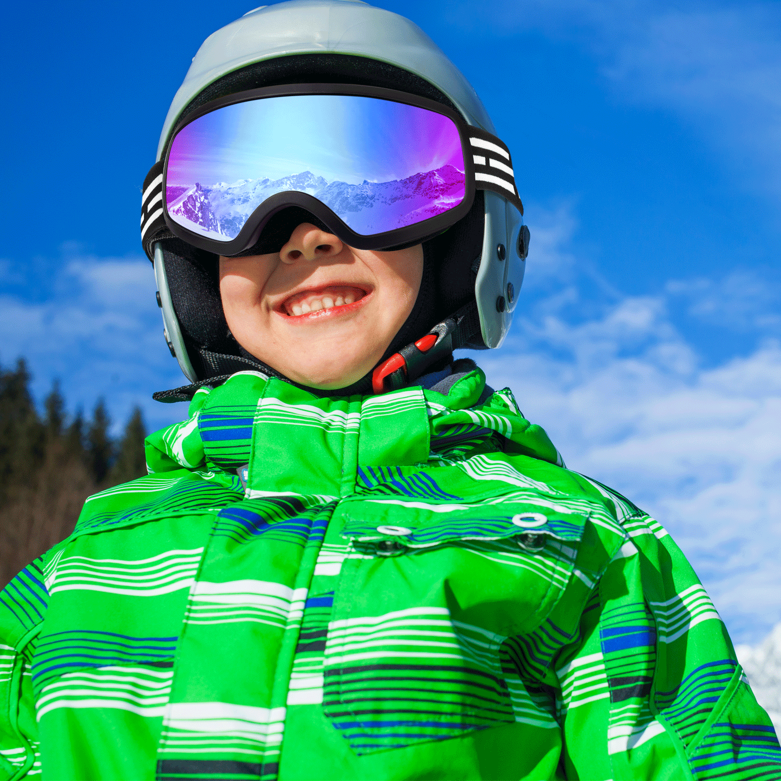 Gafas Esquí Niños, Gafas Esquí Nieve Jóvenes, Adolescentes, Niños