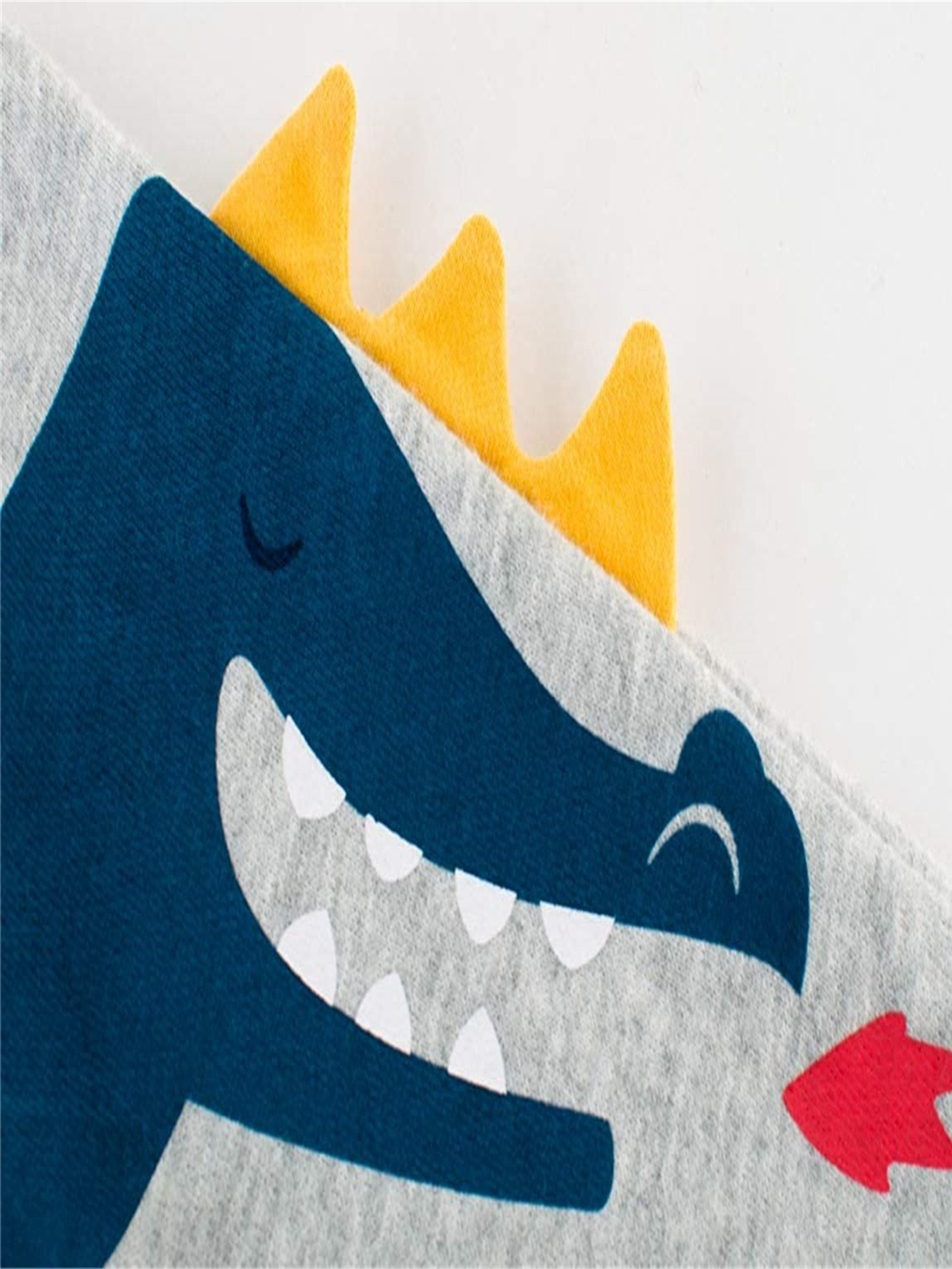 Boys Dinosaur Print Long Sleeve Crewneck Sweatshirt