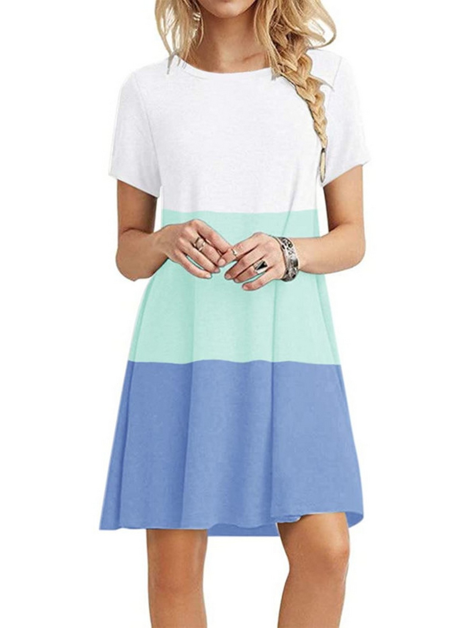 Scoop Neck Swing Dress