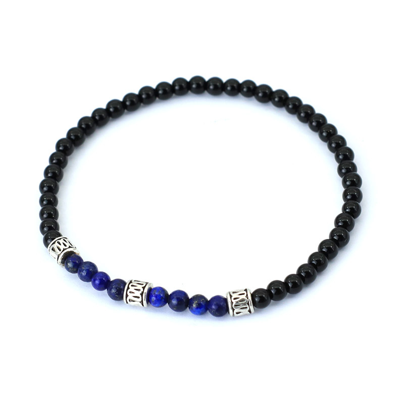 Men's Patchwork Beaded Bracelet Linkage Beads