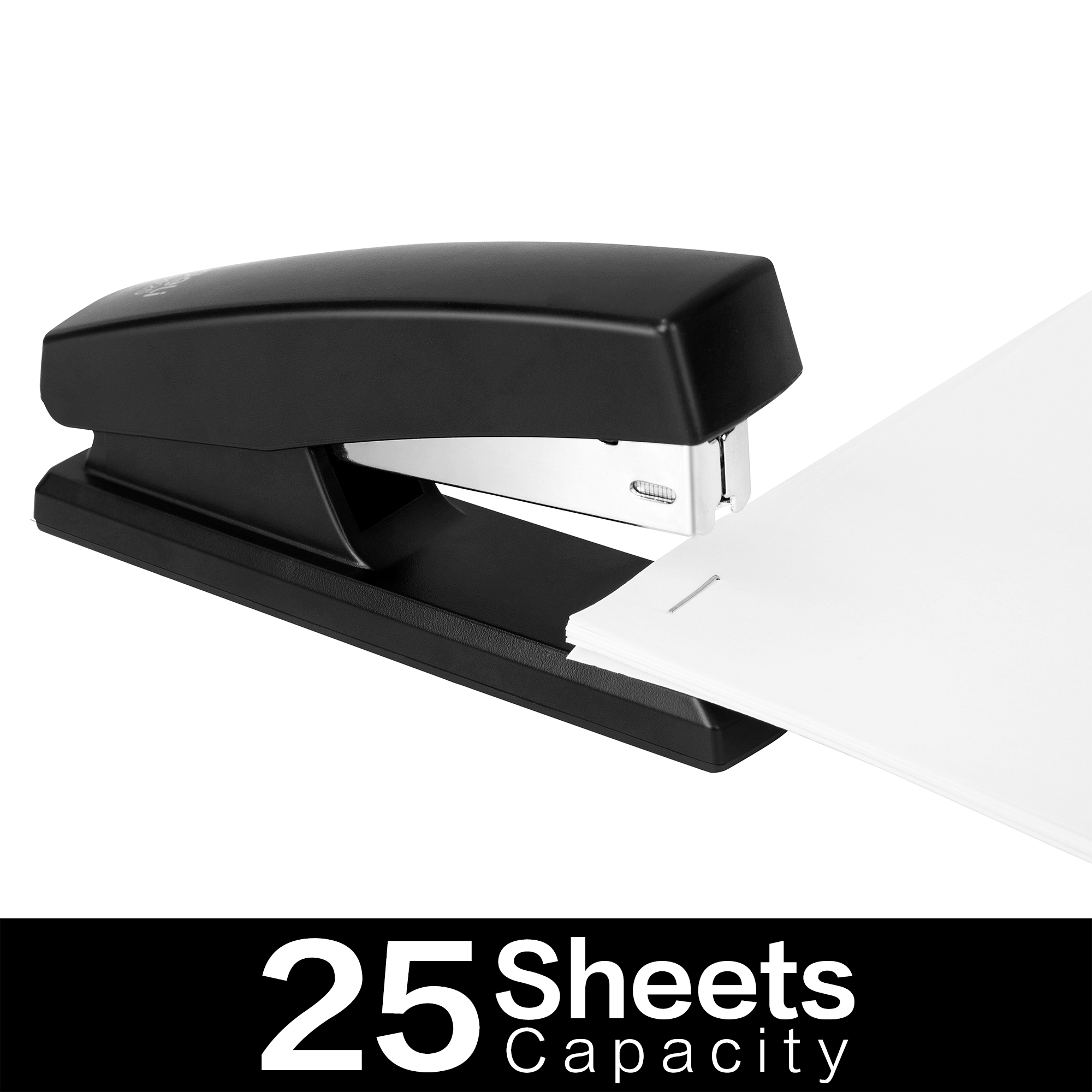 Grapadora giratoria de 360 grados, grapadora de escritorio comercial  flexible, con capacidad de 25 hojas, grapadoras manuales con un modelo de  grapa
