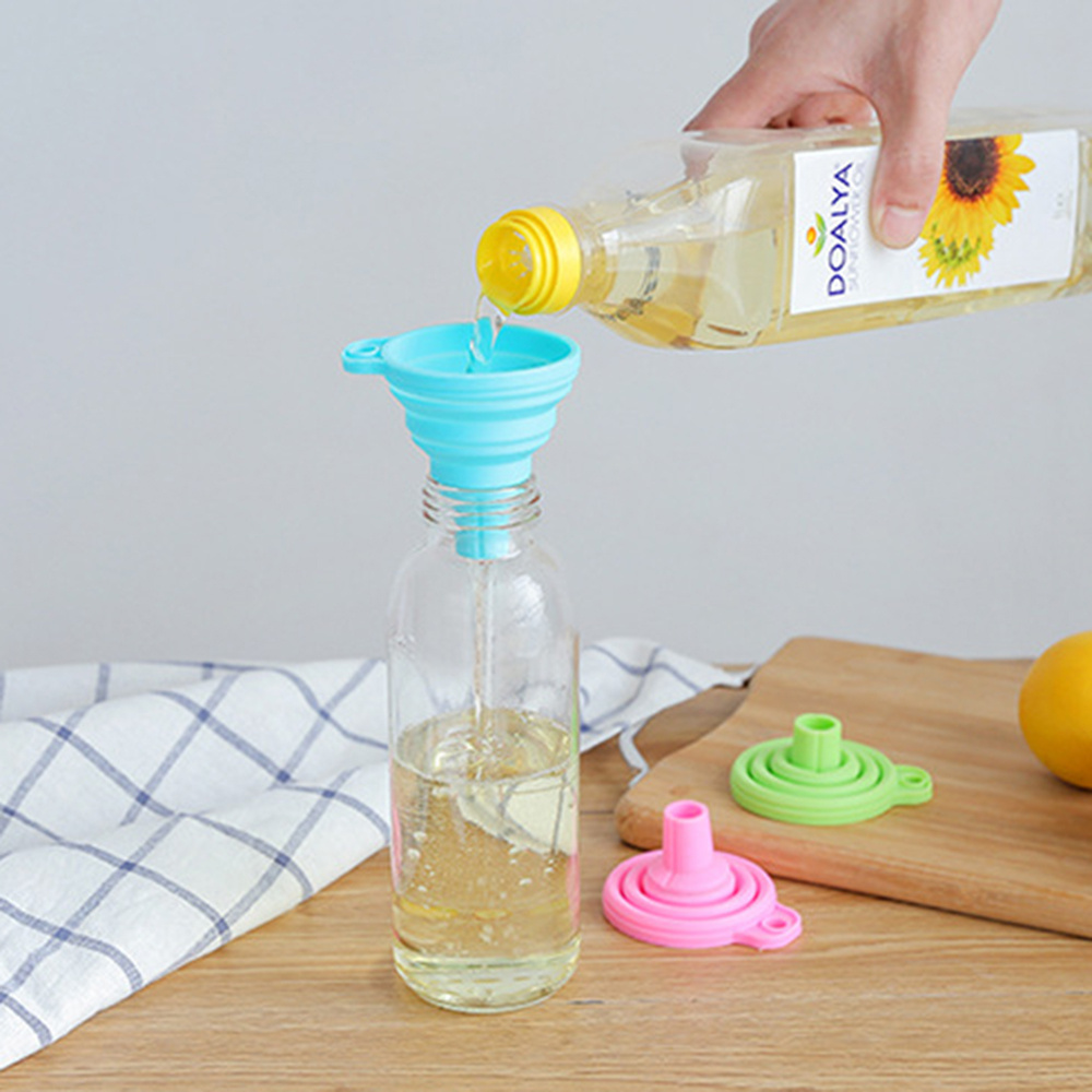 Stainless Steel Folding Funnel Flexible Convenient Liquid Temu