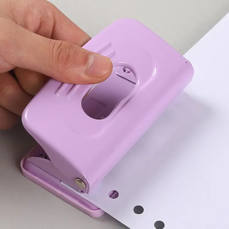 2holes Handheld Discbound Hole Punch Puncher For Notebook