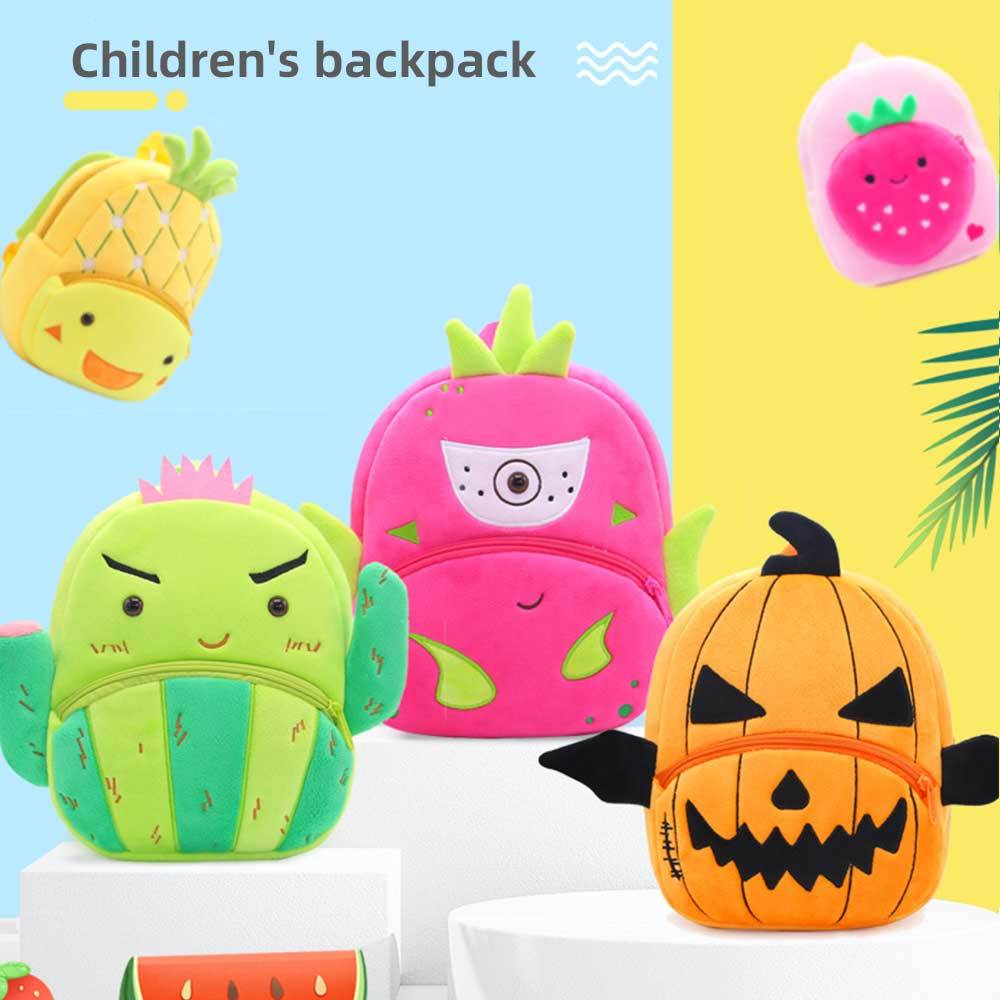 JUNZAN Pumpkins Cartoon Halloween Orange Mini Backpack for Boys Girls  Toddler Kid Preschool Bookbag Student Bag Travel Daypack