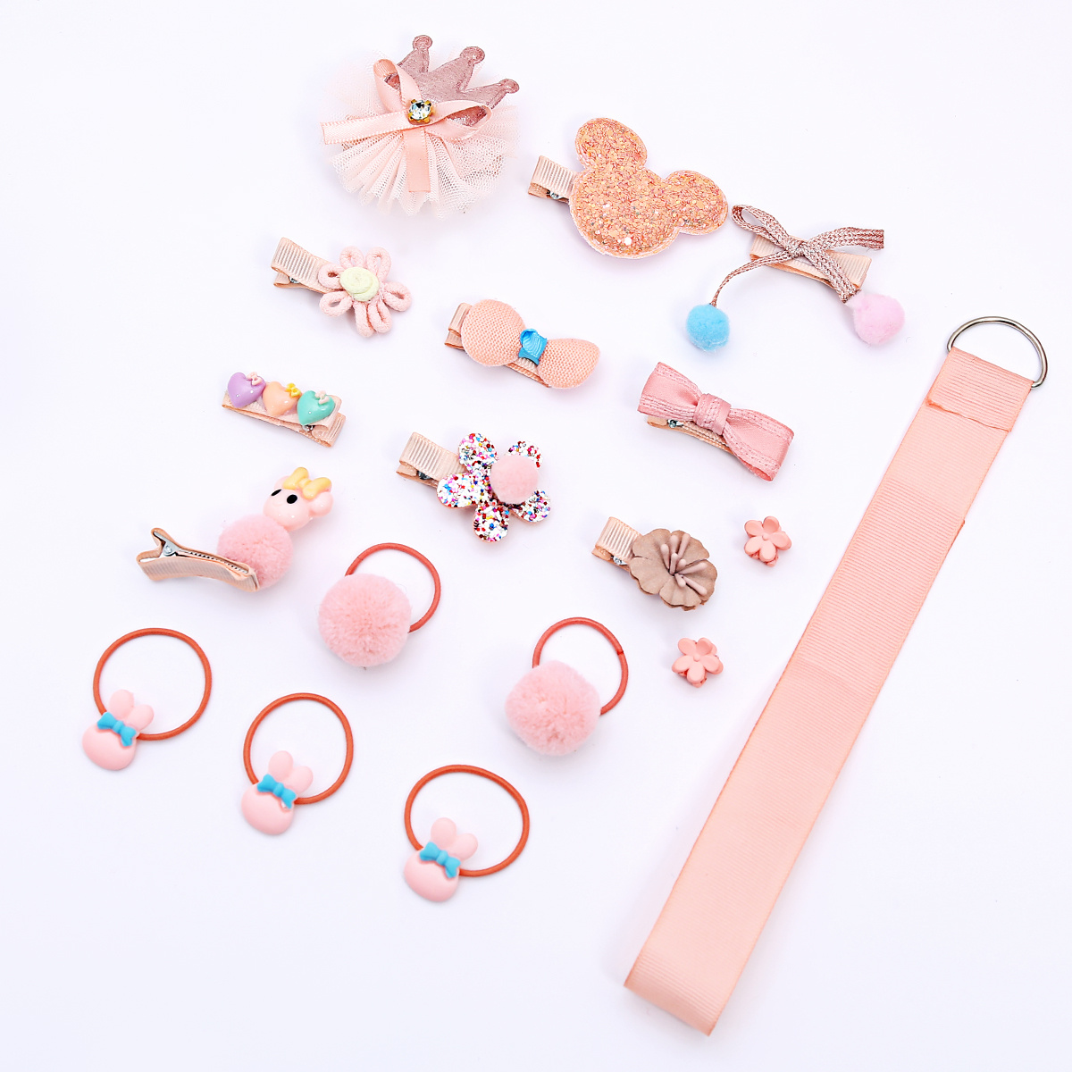 18pcs Cartoon Hair Clips for Kids
