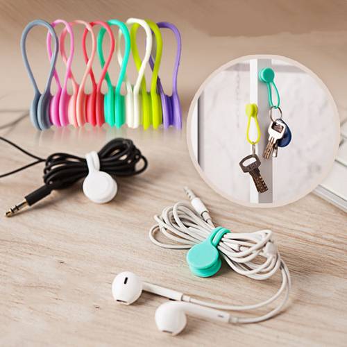 Silicone Magnet Hub, Round Identification Marks And Wire Labels For Electronics Reusable Organizer Cables, Safety Straps For Earplugs