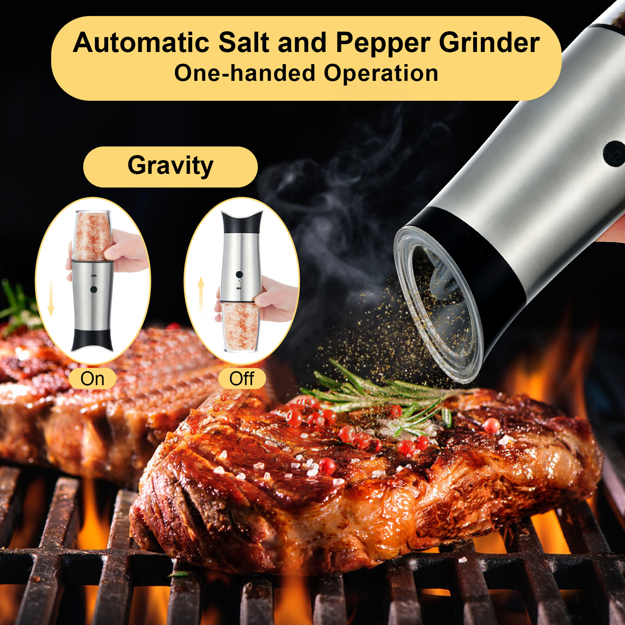 PEPPER GRINDER - Full Review of Chew Fun Electric Gravity Grinder 