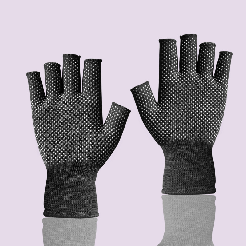 Breathable Non-Slip Half-Finger Gloves for Pilates, Barre, and Ballet  Workouts