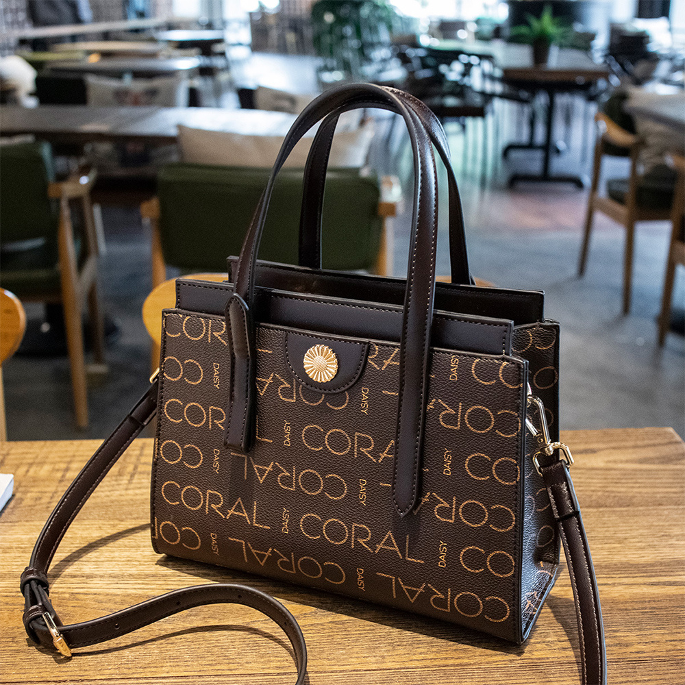Fashionable Printed Large-capacity Handbag, Shoulder Bag, Messenger Bag And  Small Purse Wallet Set - Temu