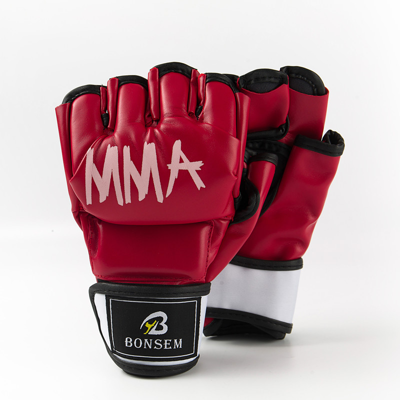 Professional Half Finger Mma Boxing Gloves Training - Temu