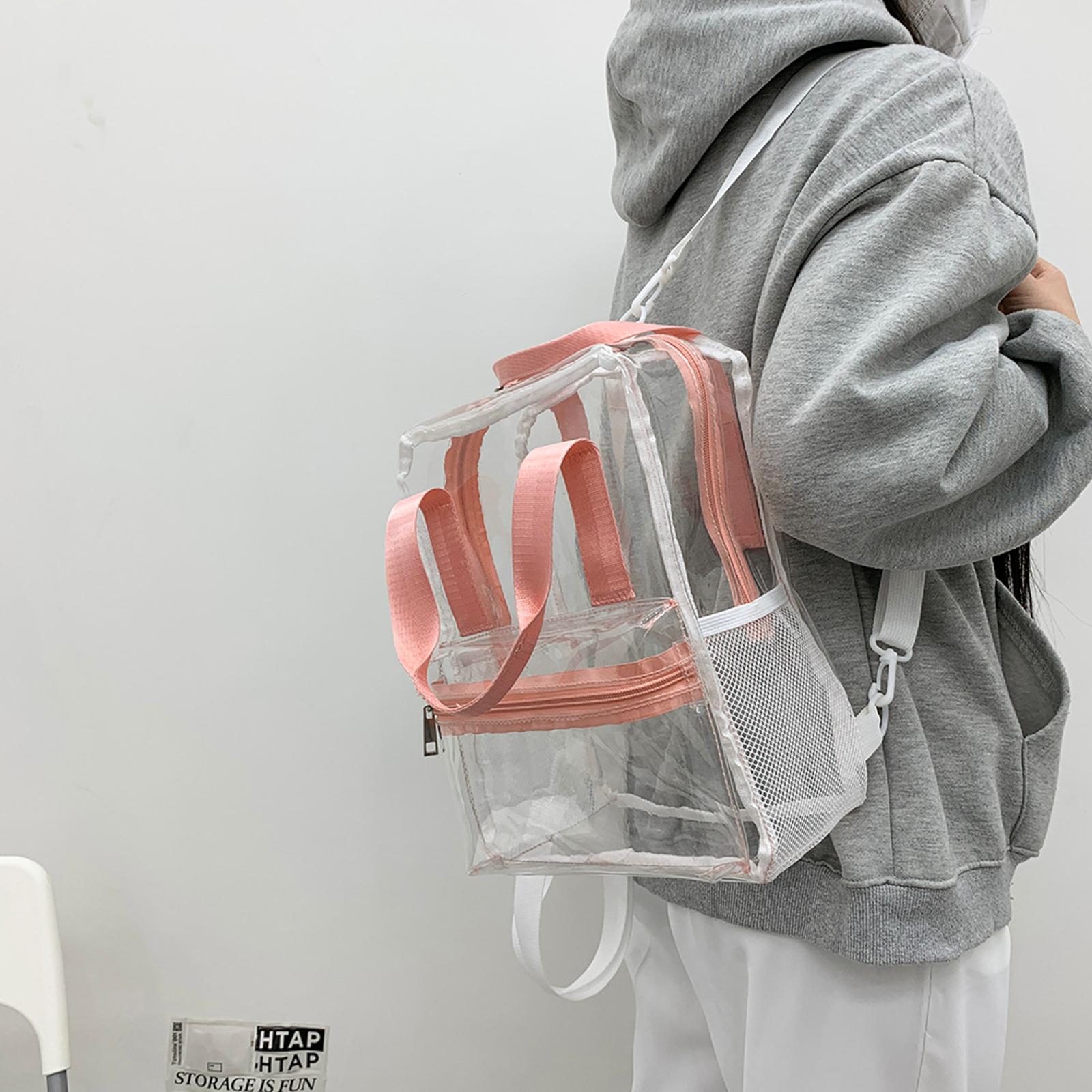 Durchsichtiger Rucksack Für Konzerte & Events - Stadion-taugliche PVC-Tasche 30,5x30,5x15cm Wasserdicht