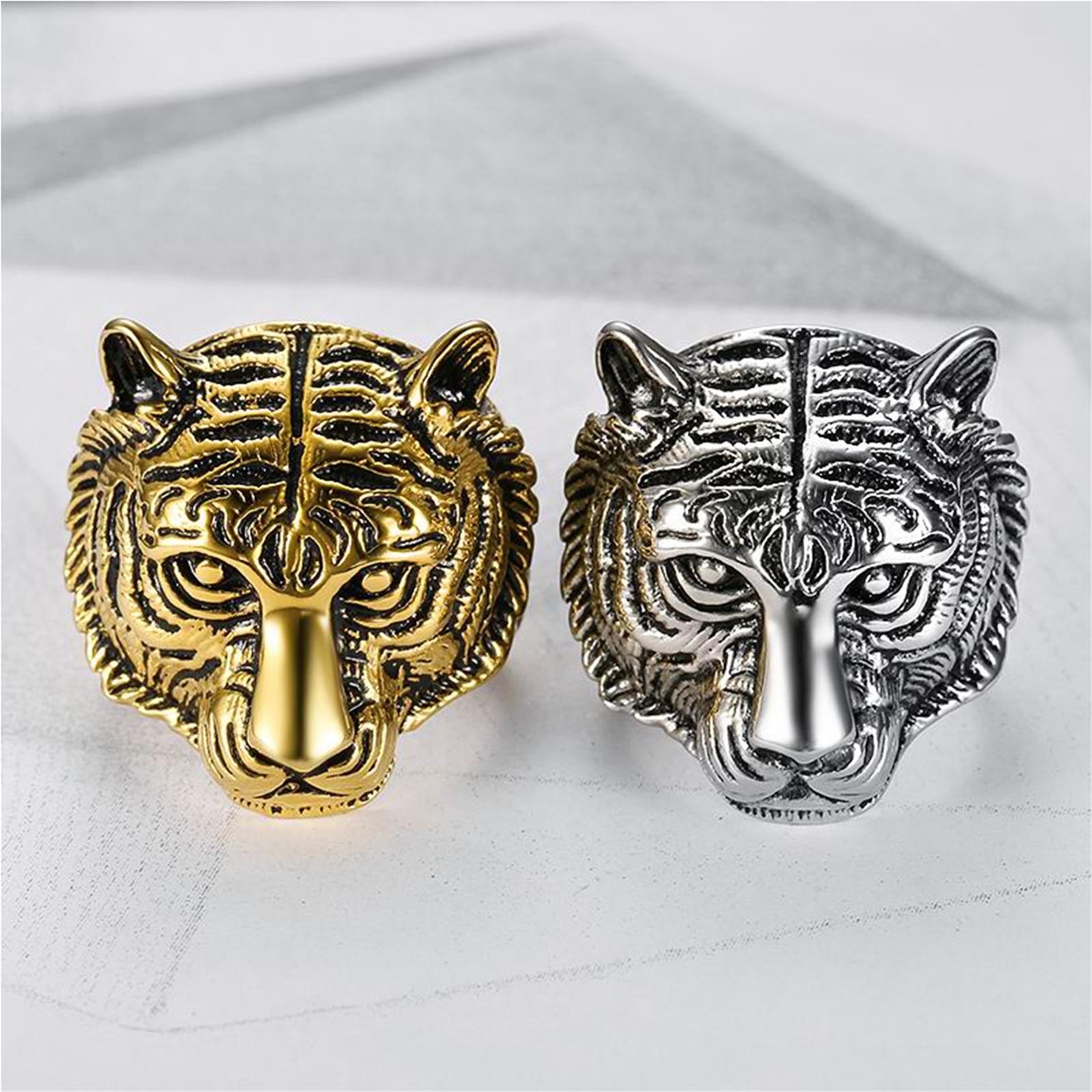 Men's Tiger Ring, Bold Statement Piece