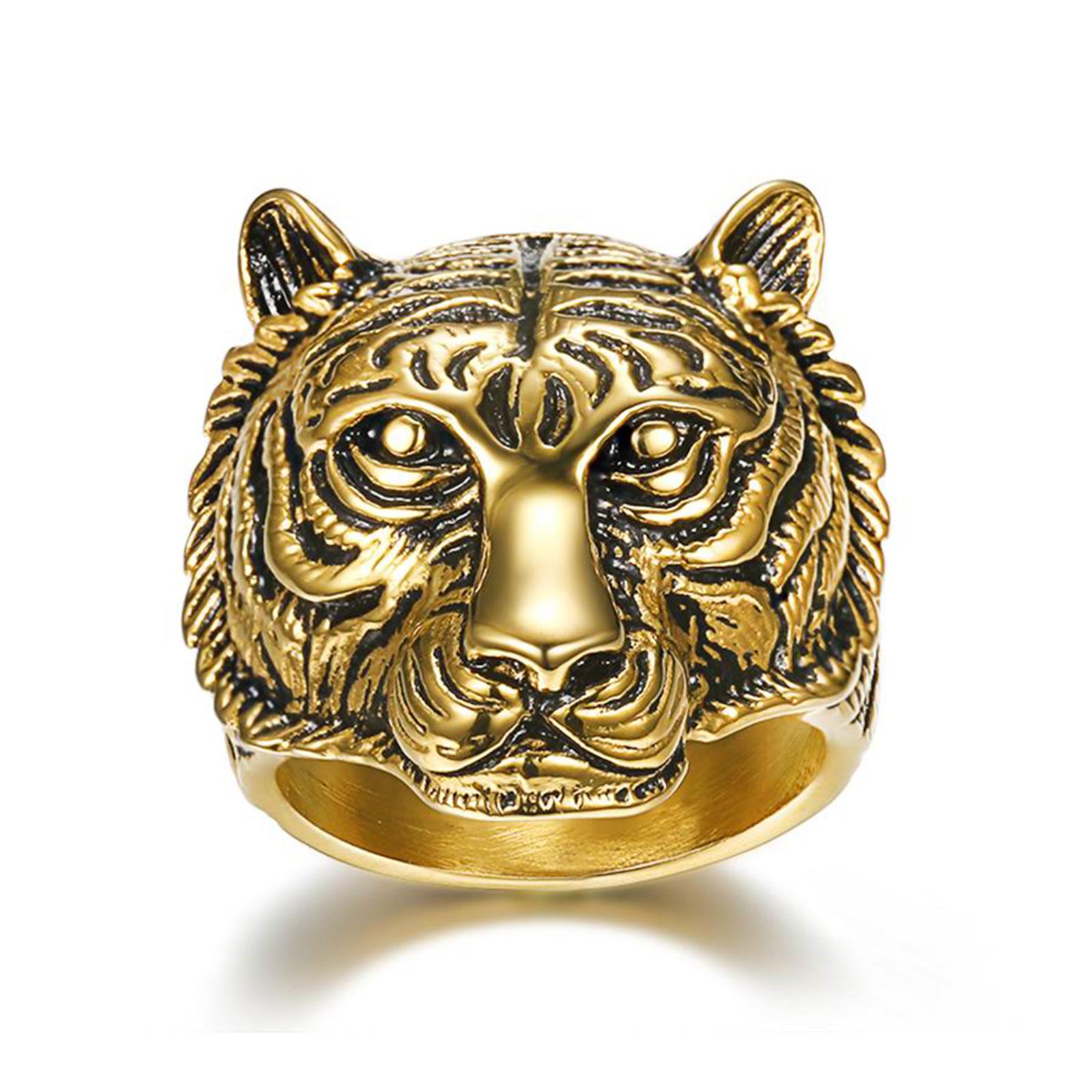 Men's Tiger Ring, Bold Statement Piece