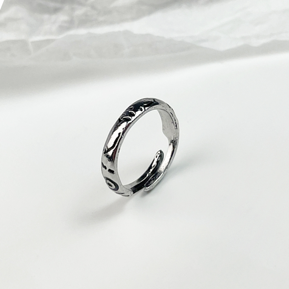 Silver Polygonum Cuspidatum Nuo Ring