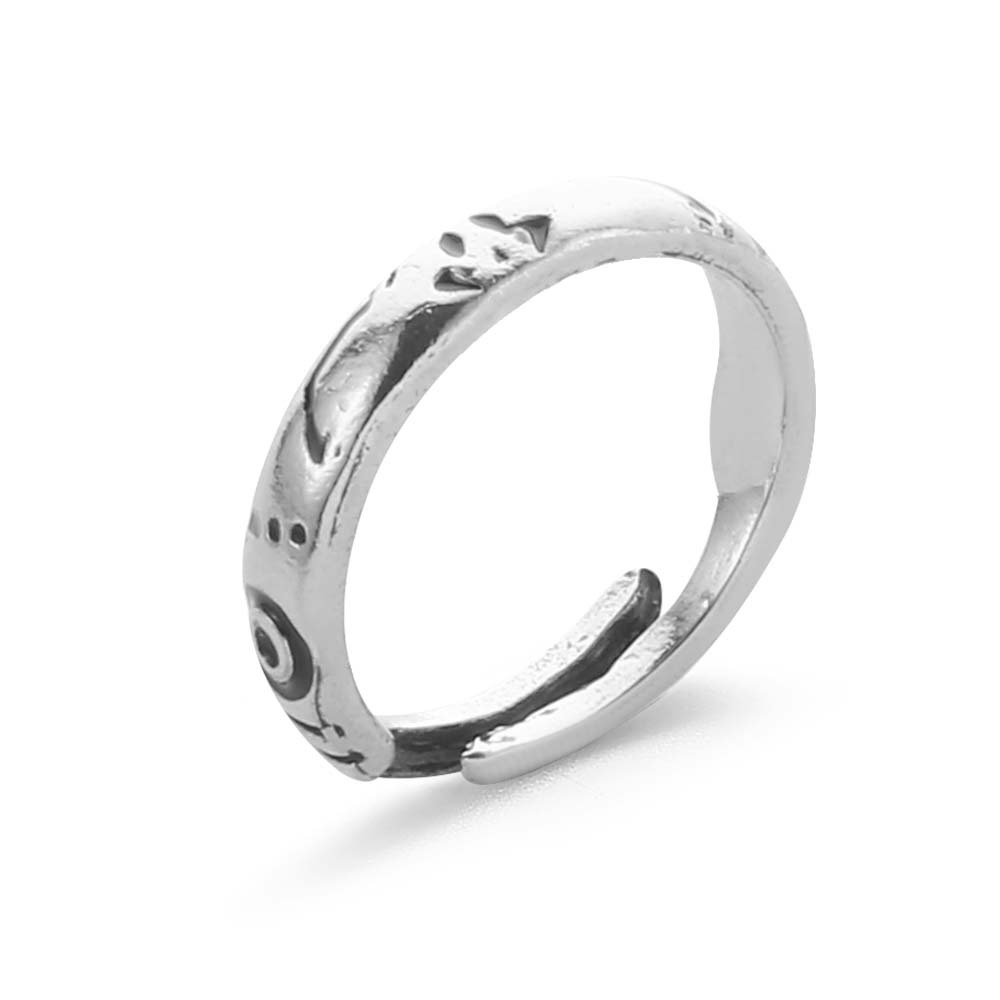 Silver Polygonum Cuspidatum Nuo Ring