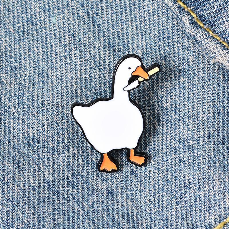 

Cute Personality Creative Duck Metal Badge Brooch