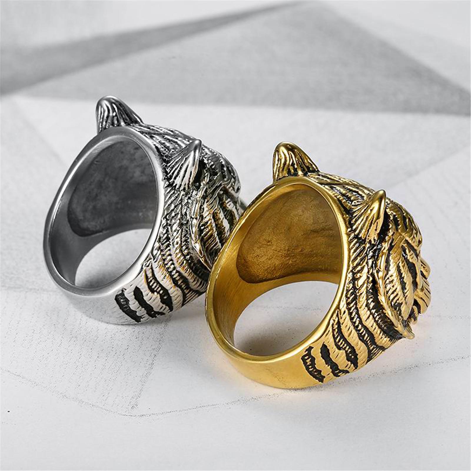 Men's Tiger Ring, Bold Statement Piece