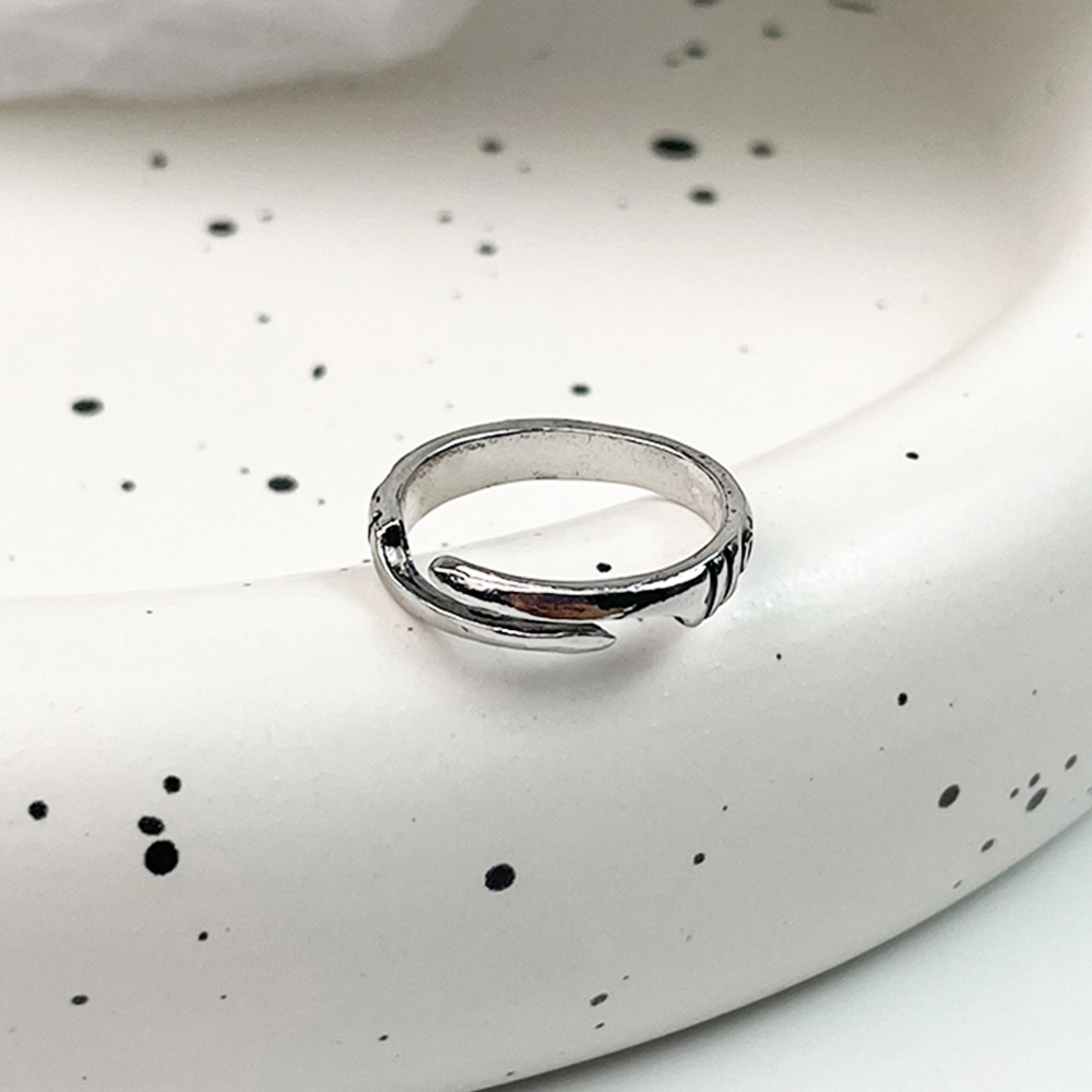 Silver Polygonum Cuspidatum Nuo Ring