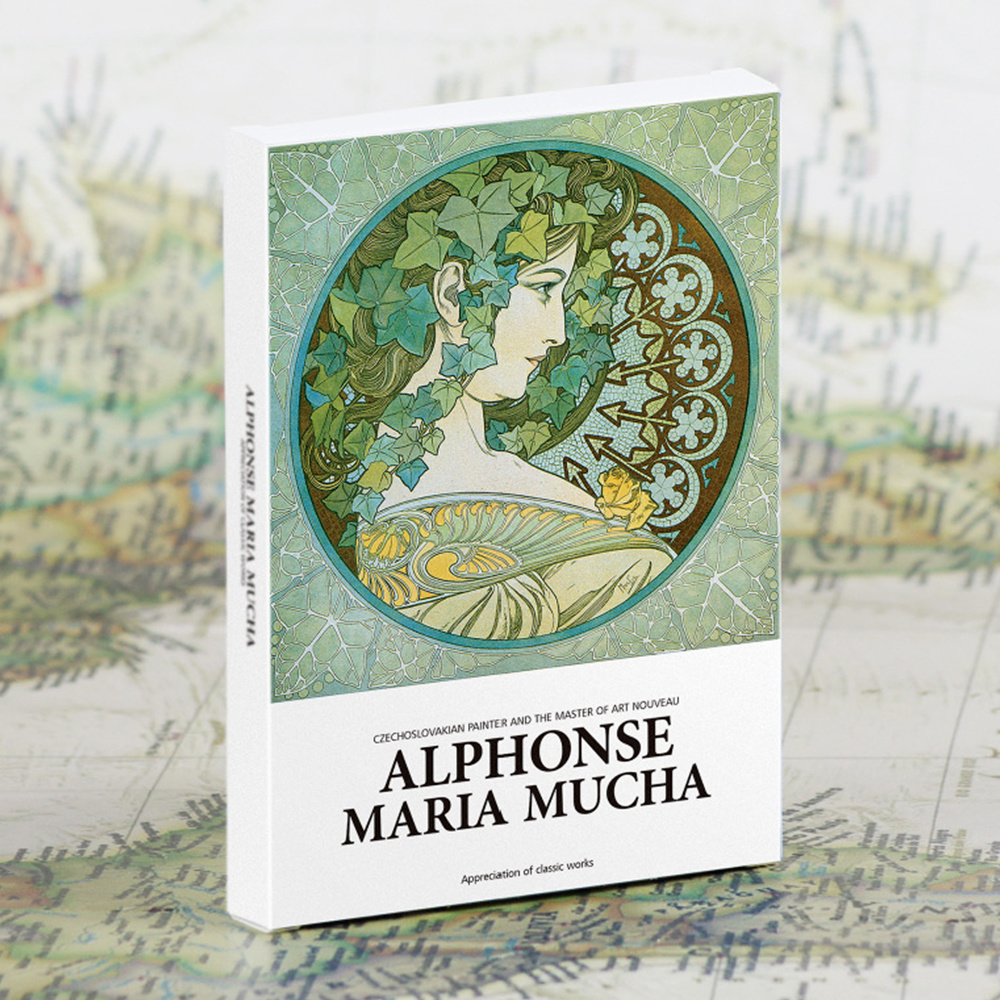 30pcs Alphonse Maria Mucha Oil Painting Postcards - Lowest Price