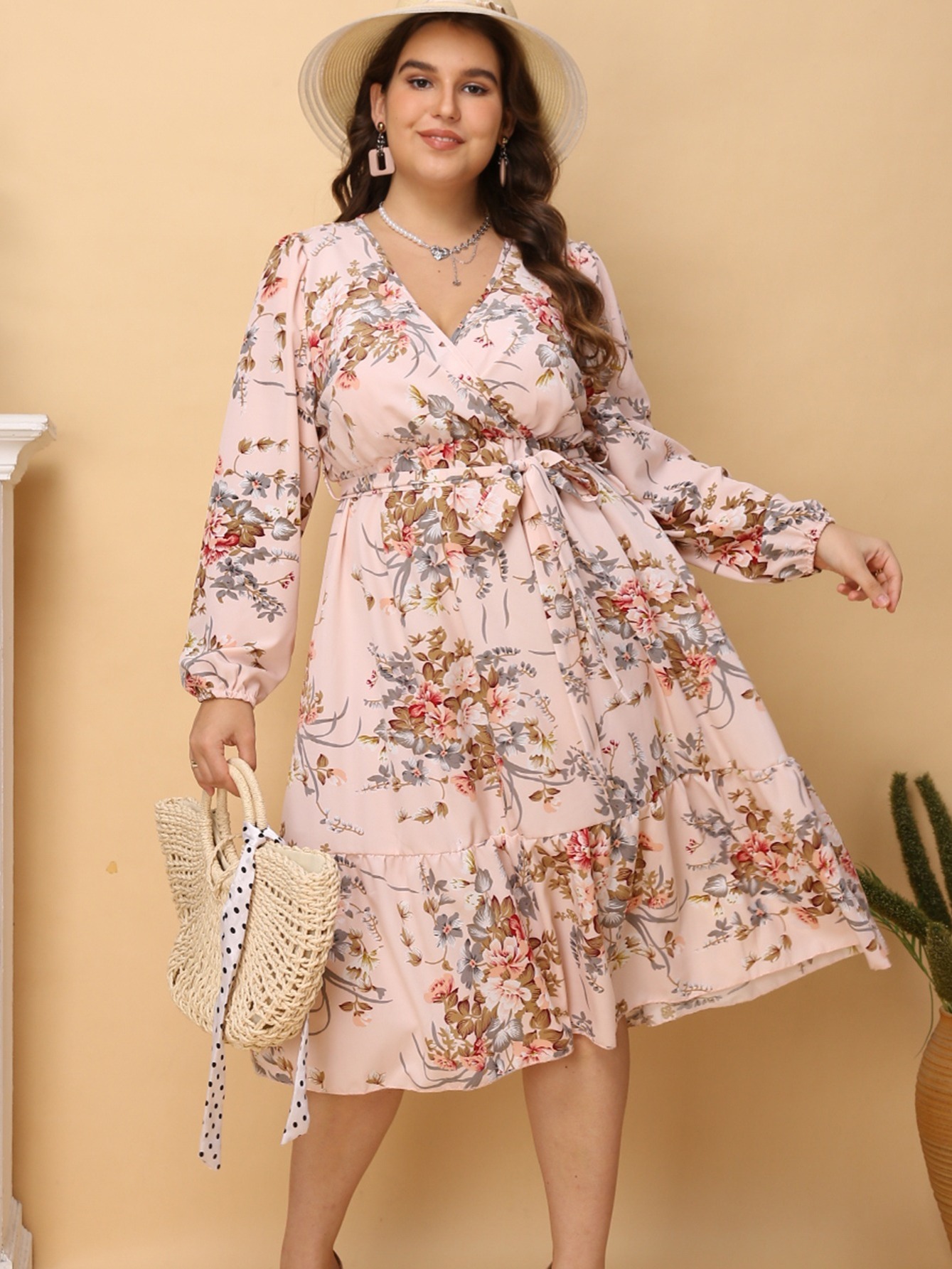 Autumn Floral Fit & Flare Dress