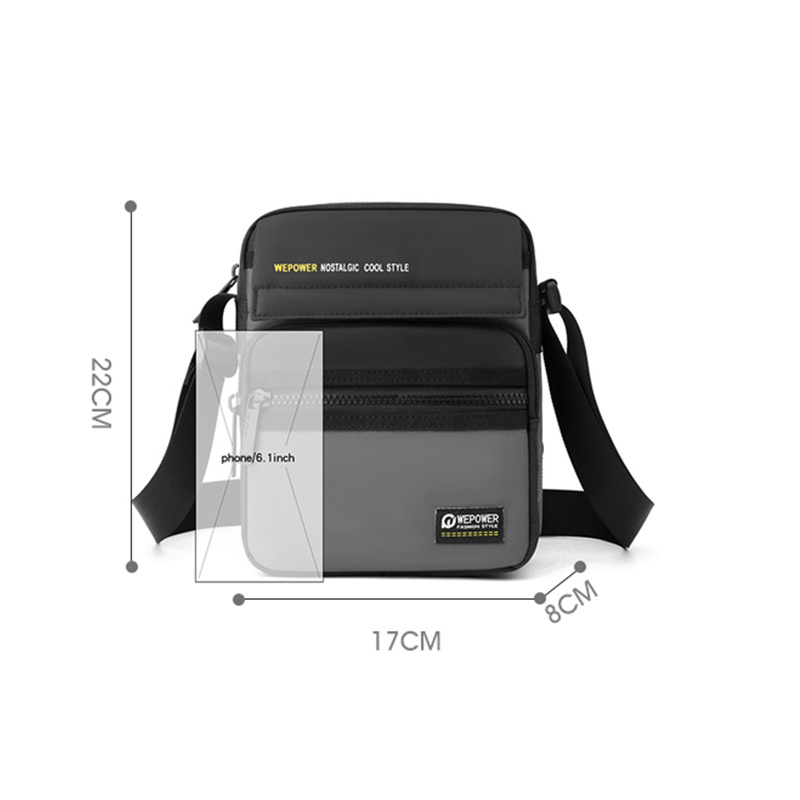 Men's One Shoulder Messenger Waist Bag
