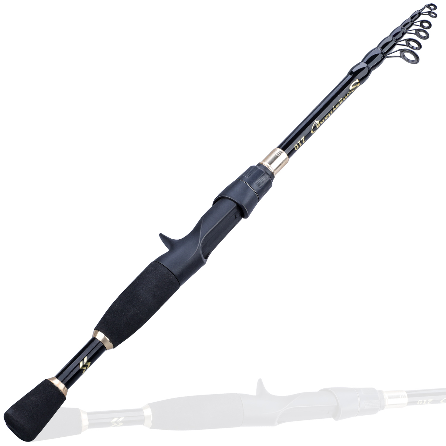 2 section Carbon Fiber Spinning Rod For Lure Fishing - Temu United