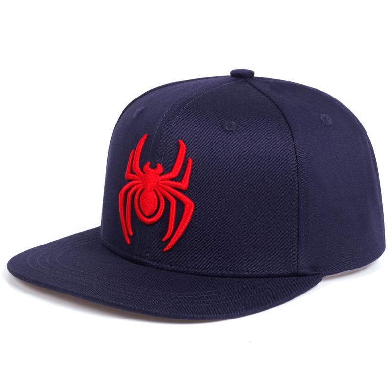 Baseball Embroidered Men\'s Spider Cap