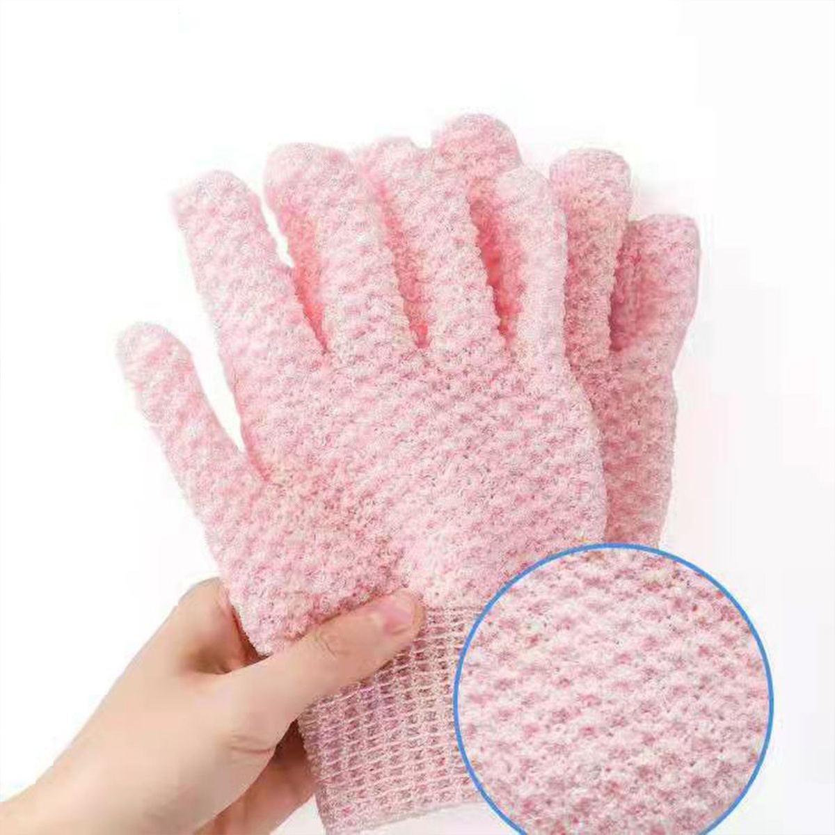 1 Pair of Random Color Bath Gloves 